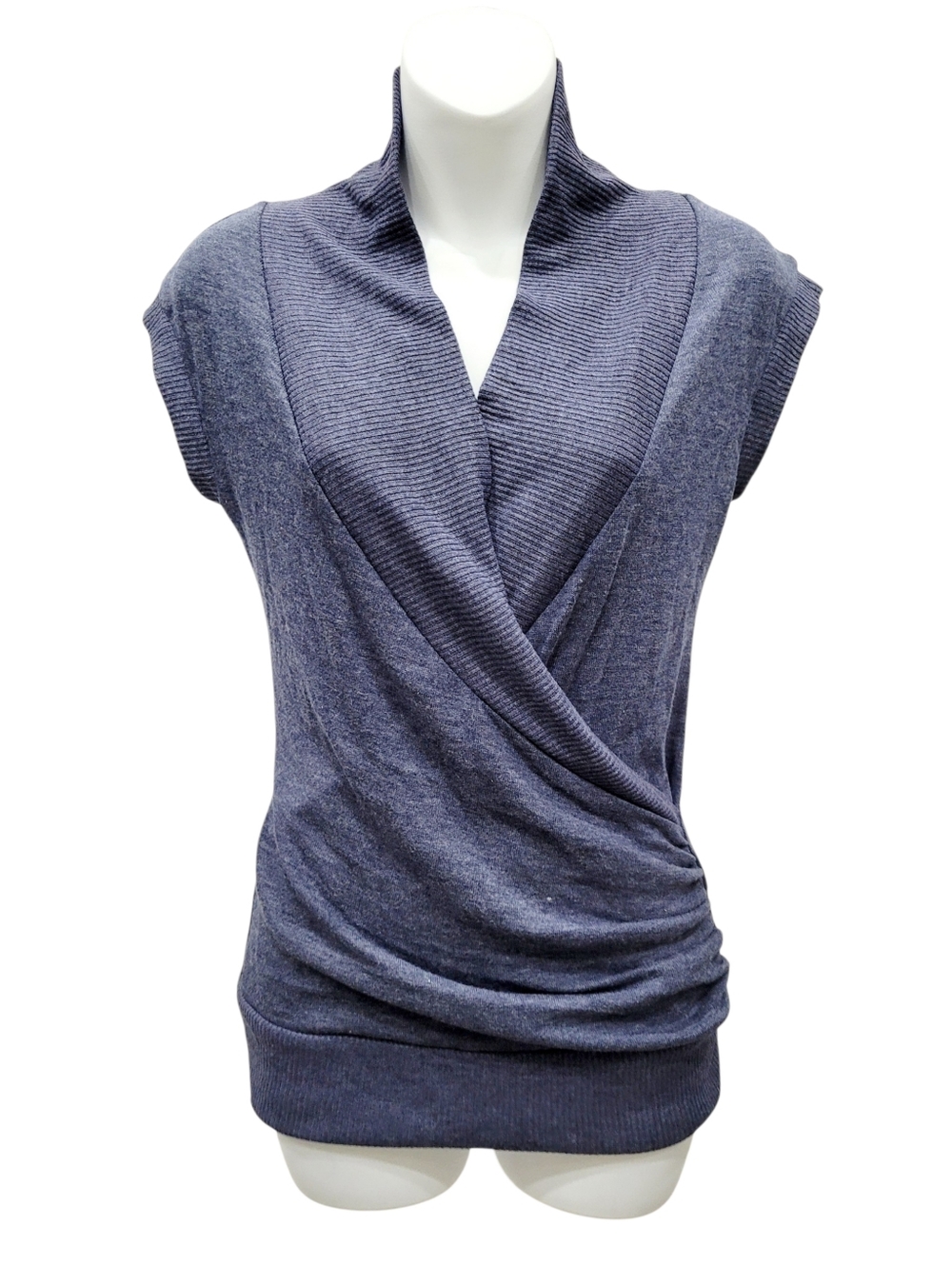2/$20 Bella D Blue Fashion Blouse Top Size: Small